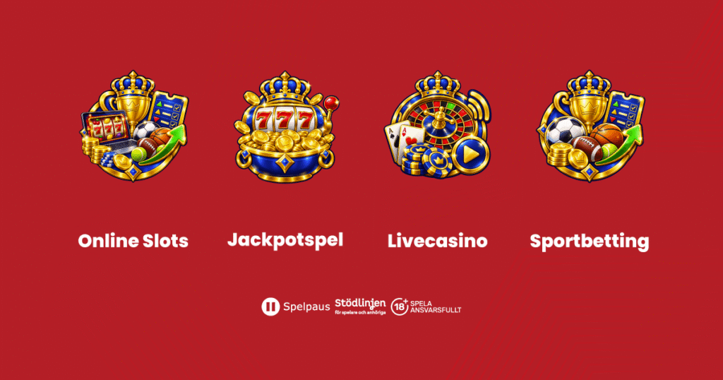 Spelutbud på nätcasino